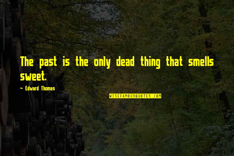 Kuoleman Ping Quotes By Edward Thomas: The past is the only dead thing that