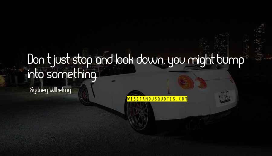 Kuomintang Logo Quotes By Sydney Wilhelmy: Don't just stop and look down. you might Kuomintang Logo Quotes By Sydney Wilhelmy: Don't just stop and look down. you might