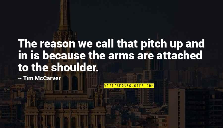 Kupersmith Obgyn Quotes By Tim McCarver: The reason we call that pitch up and Kupersmith Obgyn Quotes By Tim McCarver: The reason we call that pitch up and