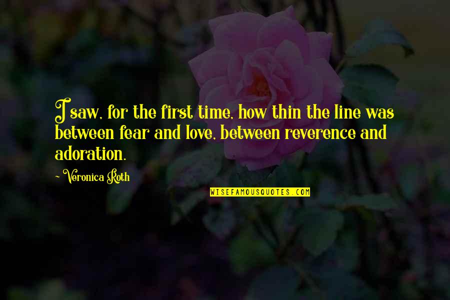 Kurabayashi Takeyuki Quotes By Veronica Roth: I saw, for the first time, how thin Kurabayashi Takeyuki Quotes By Veronica Roth: I saw, for the first time, how thin