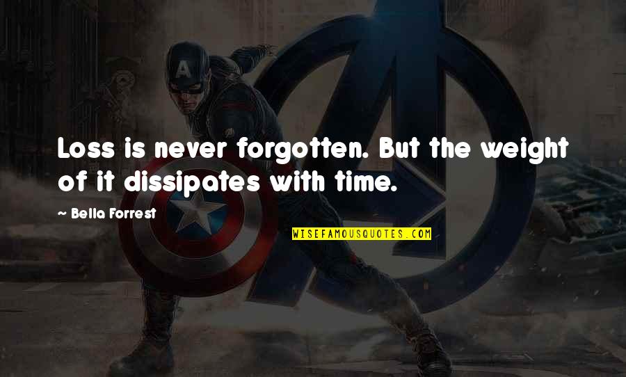 Kuramochi Diamond Quotes By Bella Forrest: Loss is never forgotten. But the weight of