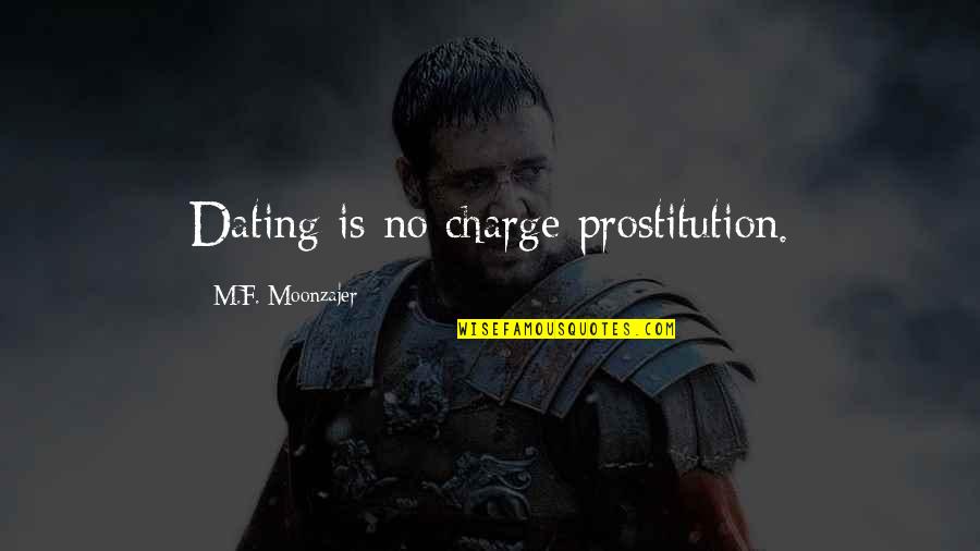 Kuritsky Dr Quotes By M.F. Moonzajer: Dating is no charge prostitution. Kuritsky Dr Quotes By M.F. Moonzajer: Dating is no charge prostitution.