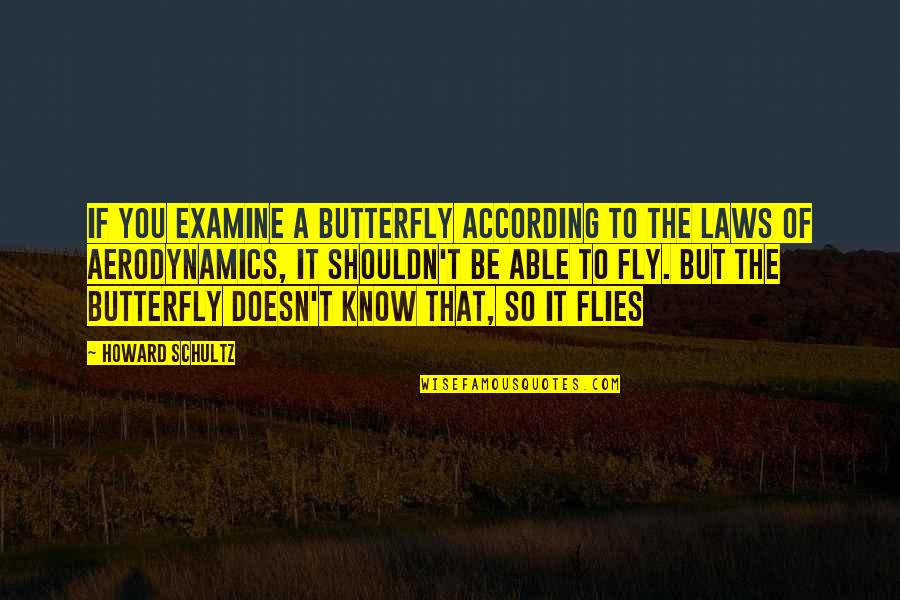 Kurt Darren Quotes By Howard Schultz: If you examine a butterfly according to the
