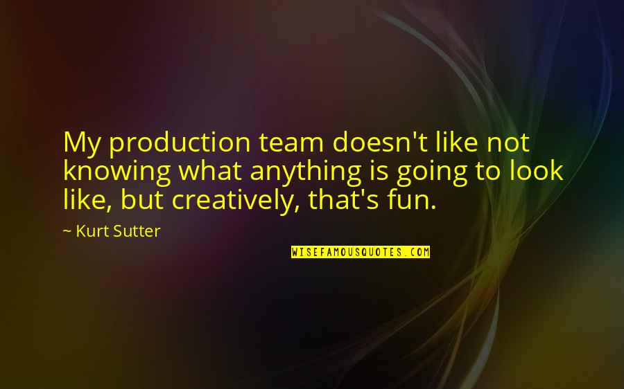 Kurt Sutter Quotes By Kurt Sutter: My production team doesn't like not knowing what