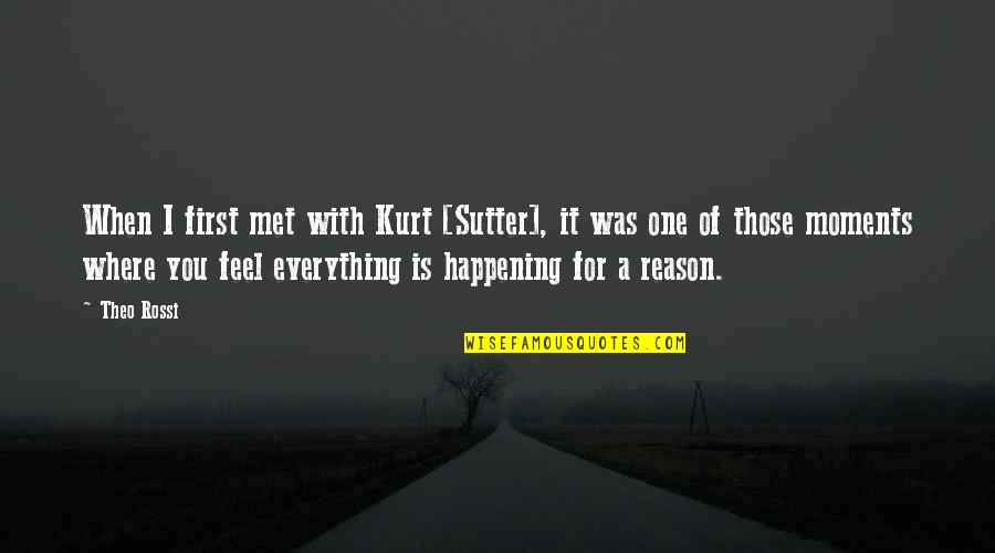 Kurt Sutter Quotes By Theo Rossi: When I first met with Kurt [Sutter], it