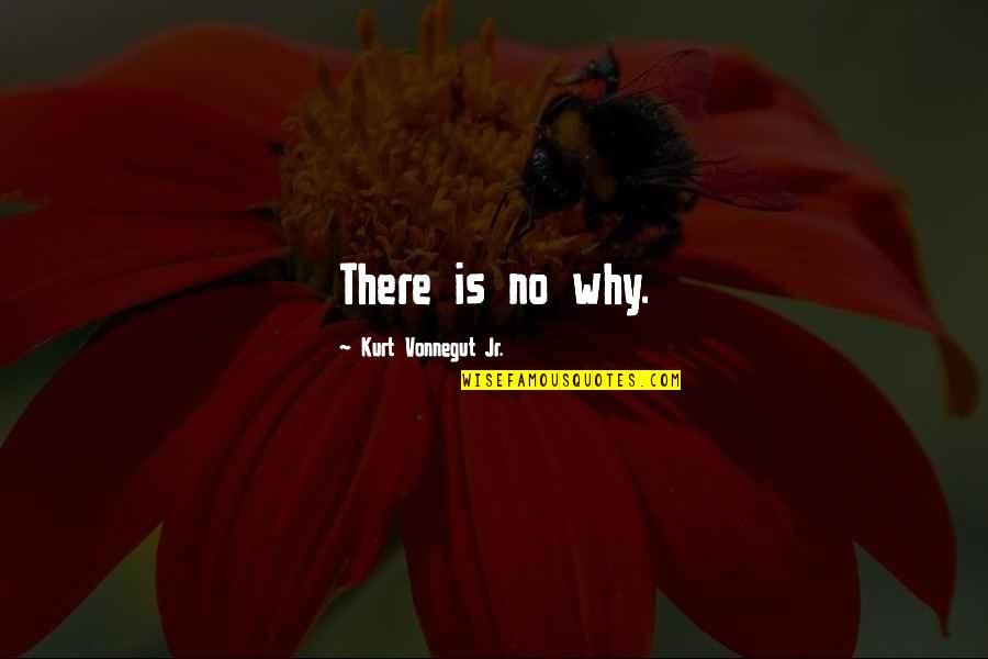 Kurt Vonnegut Best Quotes By Kurt Vonnegut Jr.: There is no why.