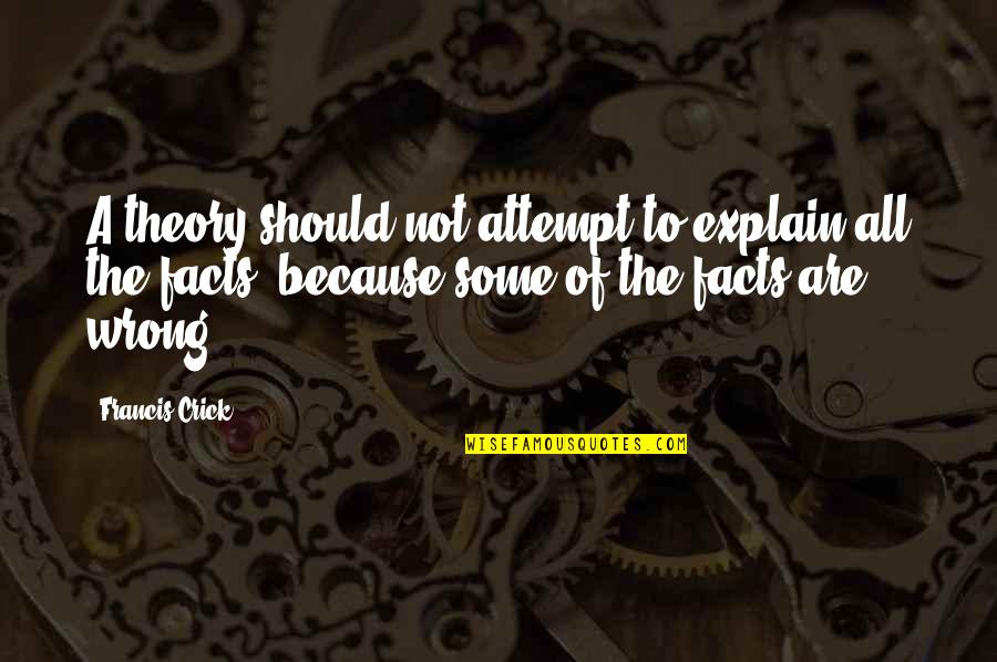 Kurtenbach Gmbh Quotes By Francis Crick: A theory should not attempt to explain all Kurtenbach Gmbh Quotes By Francis Crick: A theory should not attempt to explain all