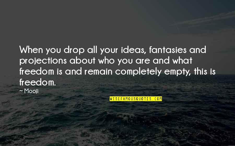 Kurtovic Ejla Quotes By Mooji: When you drop all your ideas, fantasies and Kurtovic Ejla Quotes By Mooji: When you drop all your ideas, fantasies and