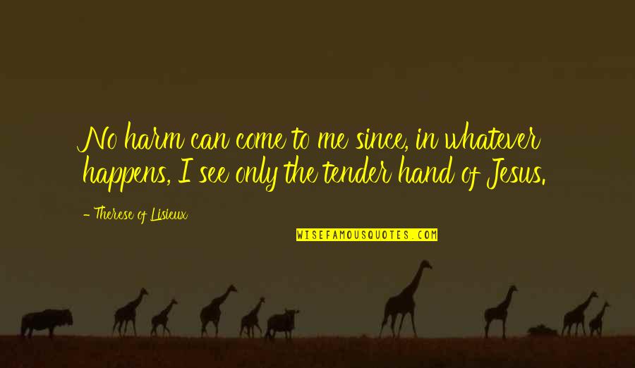 Kurty N Ferenc Quotes By Therese Of Lisieux: No harm can come to me since, in Kurty N Ferenc Quotes By Therese Of Lisieux: No harm can come to me since, in