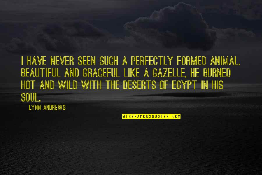 Kutacharam Quotes By Lynn Andrews: I have never seen such a perfectly formed