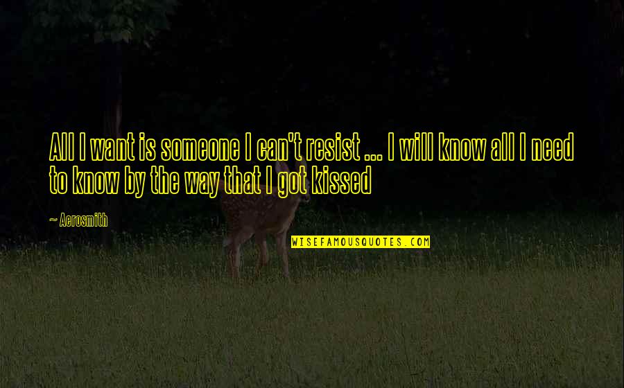 Kutitip Cinta Quotes By Aerosmith: All I want is someone I can't resist Kutitip Cinta Quotes By Aerosmith: All I want is someone I can't resist