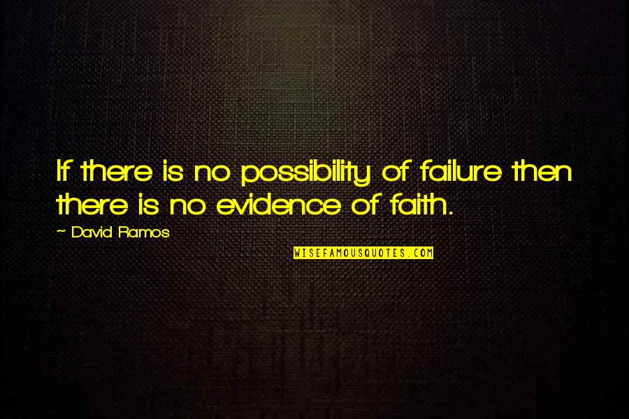 Kuukausihoroskooppi Quotes By David Ramos: If there is no possibility of failure then