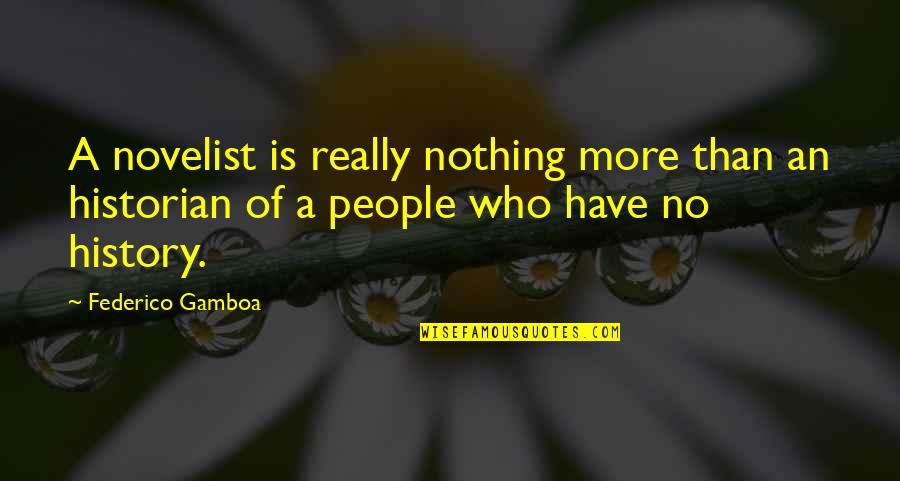 Kuwano Kousuke Quotes By Federico Gamboa: A novelist is really nothing more than an