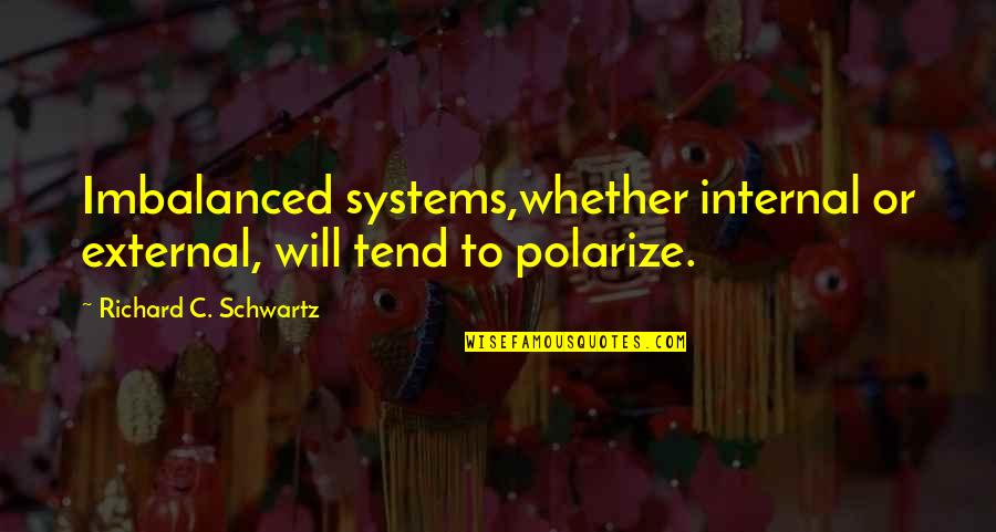 Kuya Jobert Love Quotes By Richard C. Schwartz: Imbalanced systems,whether internal or external, will tend to