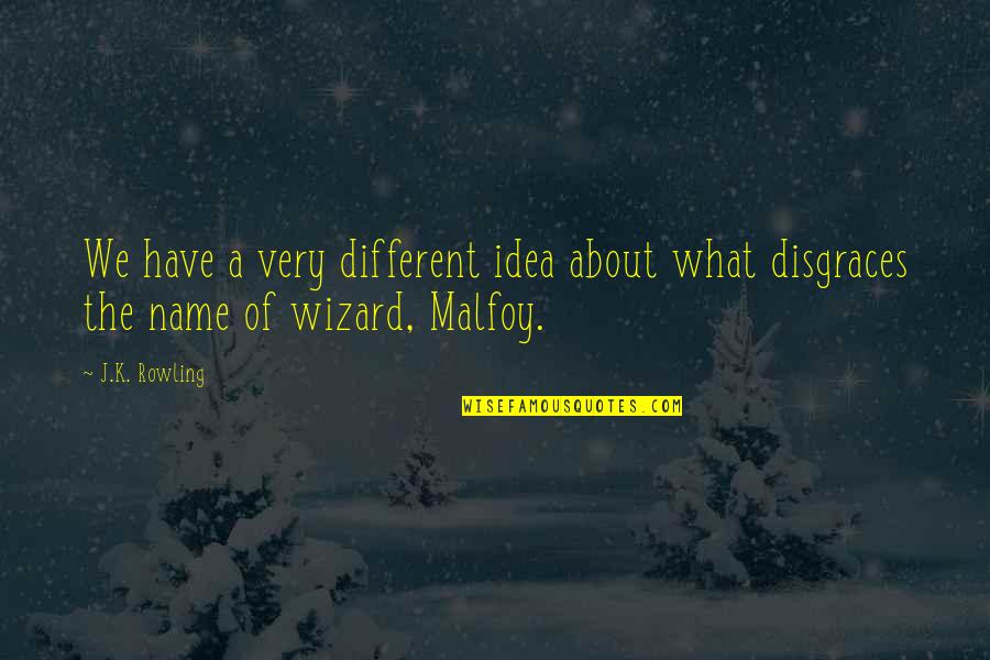 K'wan Quotes By J.K. Rowling: We have a very different idea about what