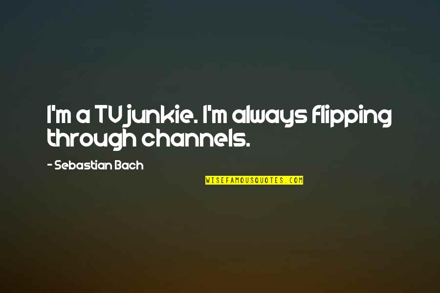 Kwanzaa Greeting Cards Quotes By Sebastian Bach: I'm a TV junkie. I'm always flipping through Kwanzaa Greeting Cards Quotes By Sebastian Bach: I'm a TV junkie. I'm always flipping through