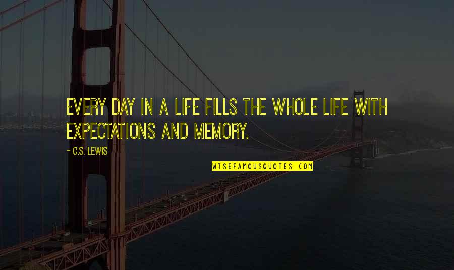Kyle Bloodworth Quotes By C.S. Lewis: Every day in a life fills the whole