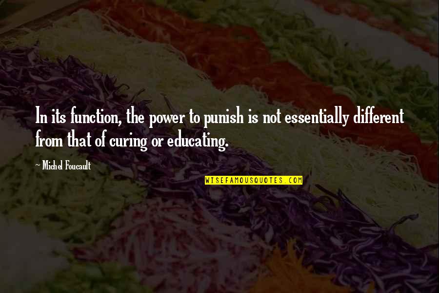 Kylee Quotes By Michel Foucault: In its function, the power to punish is