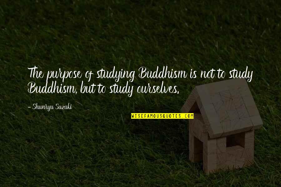 Kytek Swimbait Quotes By Shunryu Suzuki: The purpose of studying Buddhism is not to