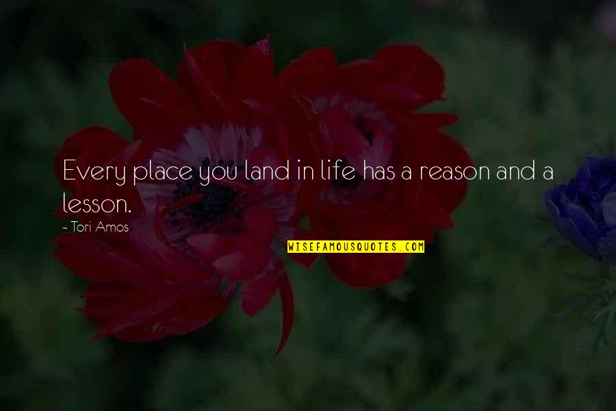 Kz Mask Quotes By Tori Amos: Every place you land in life has a