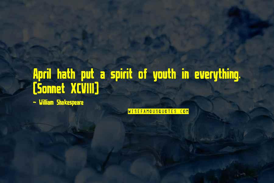 Kzai Quotes By William Shakespeare: April hath put a spirit of youth in Kzai Quotes By William Shakespeare: April hath put a spirit of youth in
