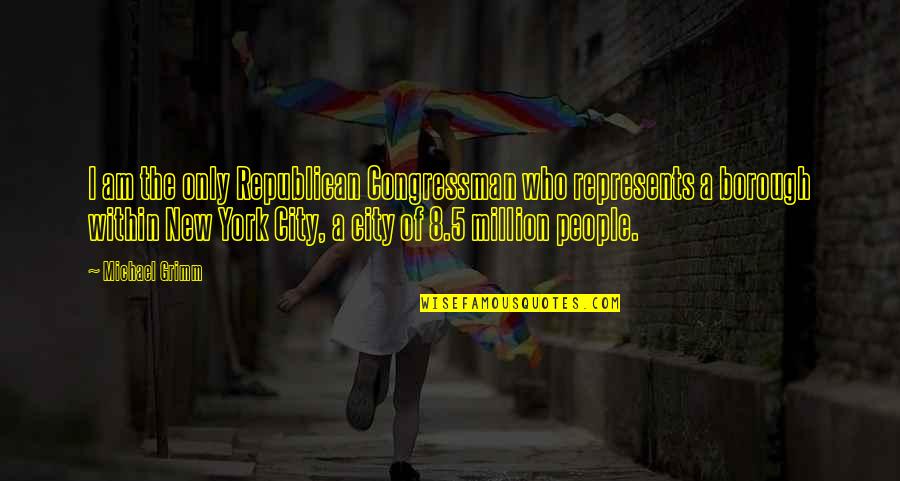 L Nets F Rs Kringsbolag Quotes By Michael Grimm: I am the only Republican Congressman who represents L Nets F Rs Kringsbolag Quotes By Michael Grimm: I am the only Republican Congressman who represents