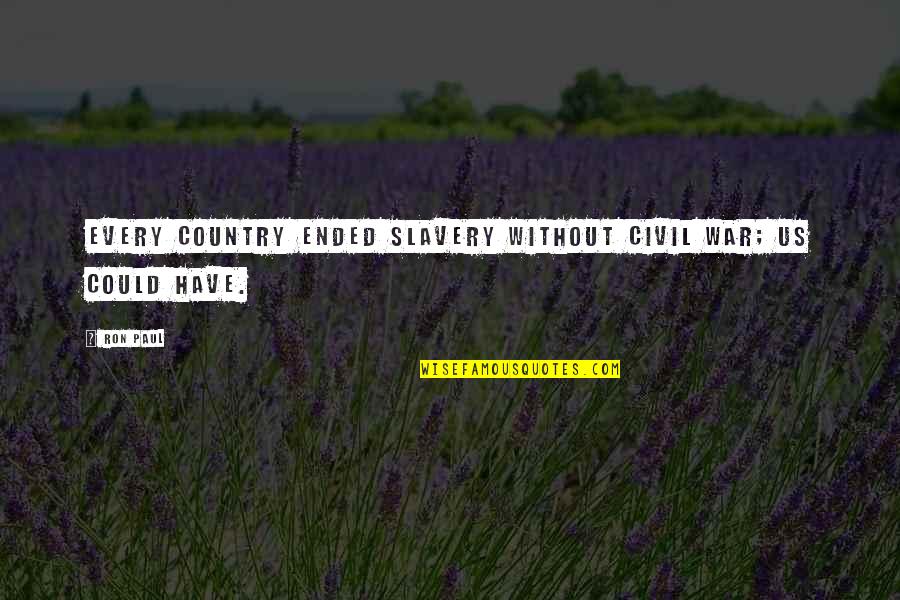 L2 Stock Quotes By Ron Paul: Every country ended slavery without civil war; US