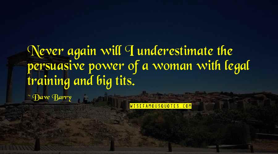 La Camara Secreta Quotes By Dave Barry: Never again will I underestimate the persuasive power La Camara Secreta Quotes By Dave Barry: Never again will I underestimate the persuasive power