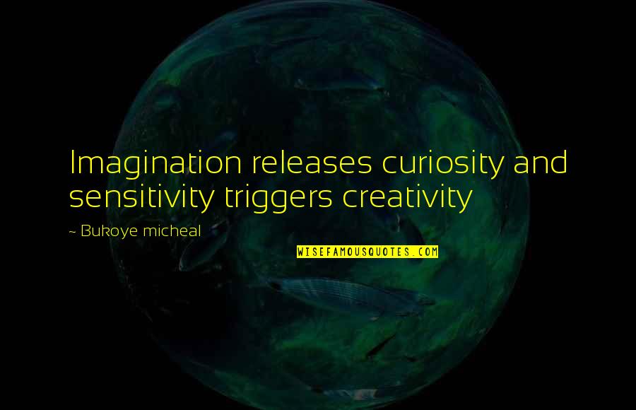 La Capone 600 Quotes By Bukoye Micheal: Imagination releases curiosity and sensitivity triggers creativity