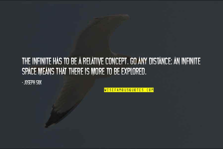 La Guerre Des Tuques Quotes By Joseph Silk: The Infinite has to be a relative concept. La Guerre Des Tuques Quotes By Joseph Silk: The Infinite has to be a relative concept.