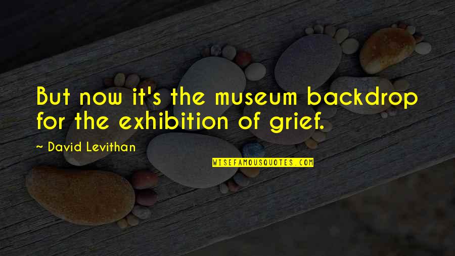 La Plaine Qc Quotes By David Levithan: But now it's the museum backdrop for the