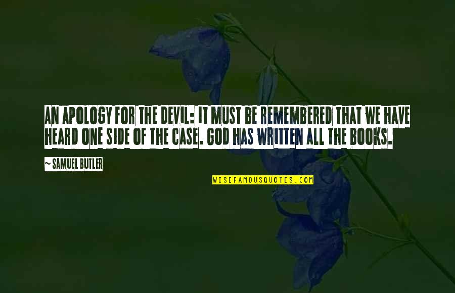 Labirynty Do Wydrukowania Quotes By Samuel Butler: An apology for the devil: it must be