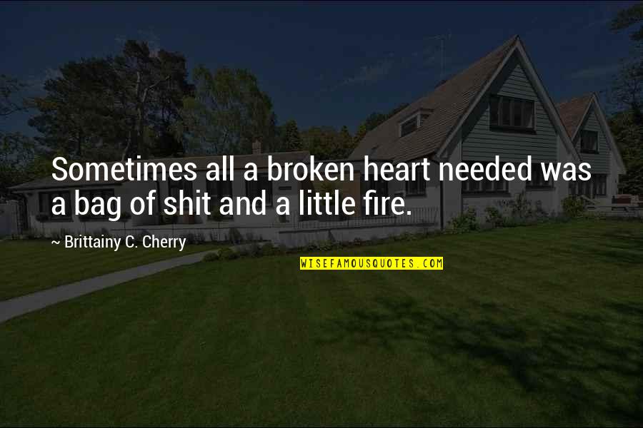 Laboratoriale Quotes By Brittainy C. Cherry: Sometimes all a broken heart needed was a