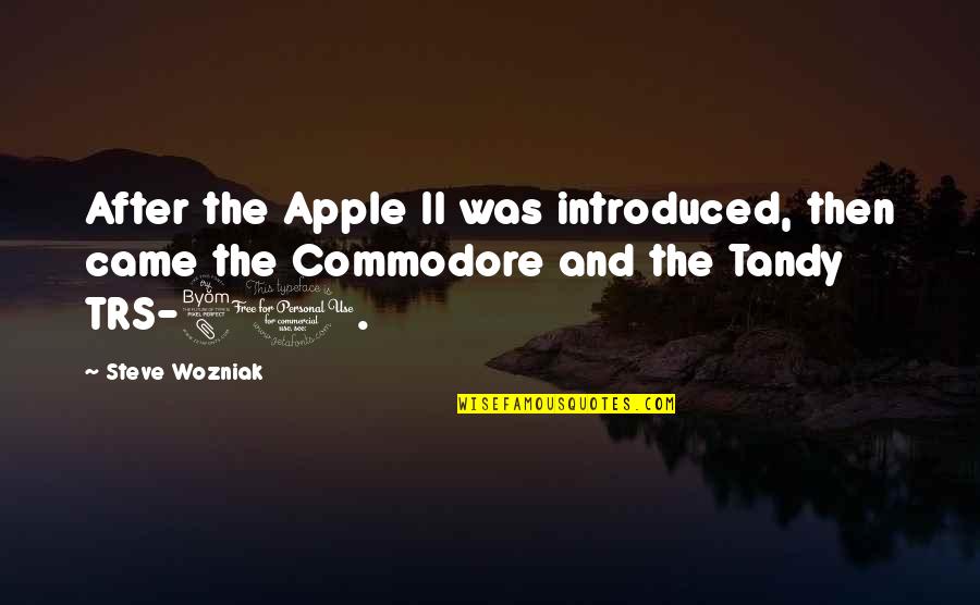 Labrousse Rd Quotes By Steve Wozniak: After the Apple II was introduced, then came