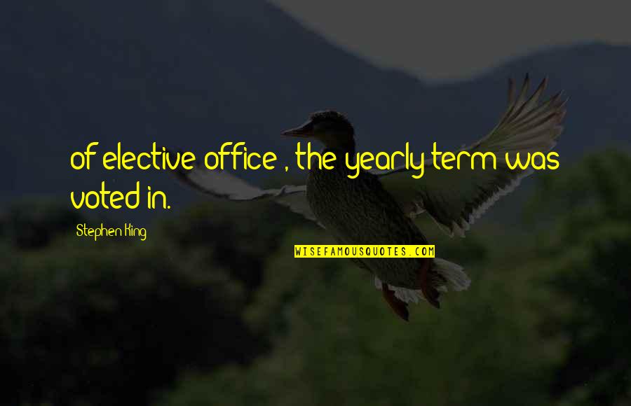 Laci Quotes By Stephen King: of elective office), the yearly term was voted Laci Quotes By Stephen King: of elective office), the yearly term was voted