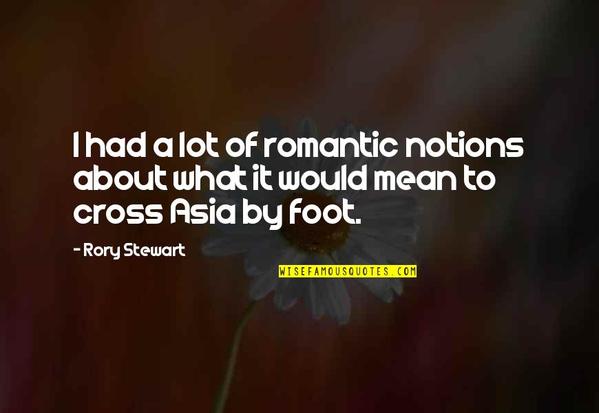 Lackwitted Quotes By Rory Stewart: I had a lot of romantic notions about