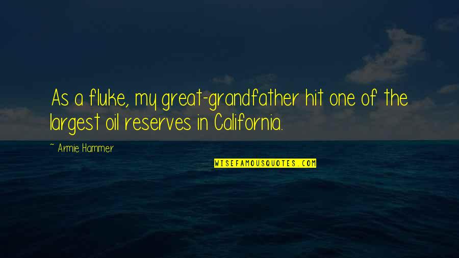 Lacorte Lance Quotes By Armie Hammer: As a fluke, my great-grandfather hit one of