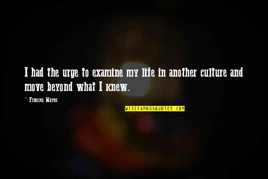 Ladakh Scenery Quotes By Frances Mayes: I had the urge to examine my life