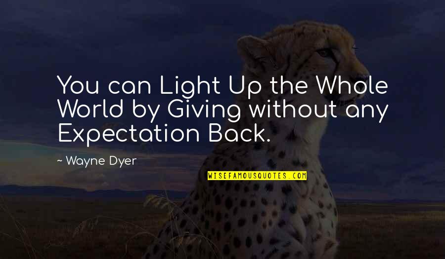 Laderman Csm Quotes By Wayne Dyer: You can Light Up the Whole World by
