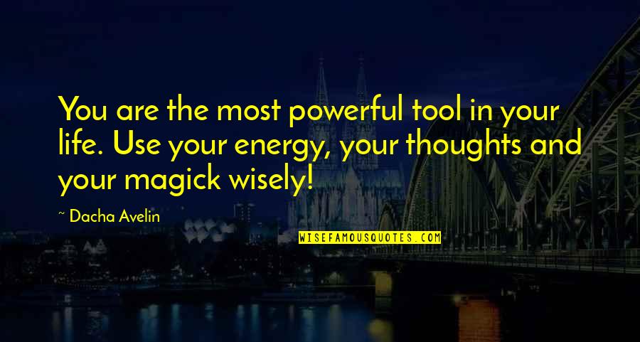 Ladling Quotes By Dacha Avelin: You are the most powerful tool in your Ladling Quotes By Dacha Avelin: You are the most powerful tool in your