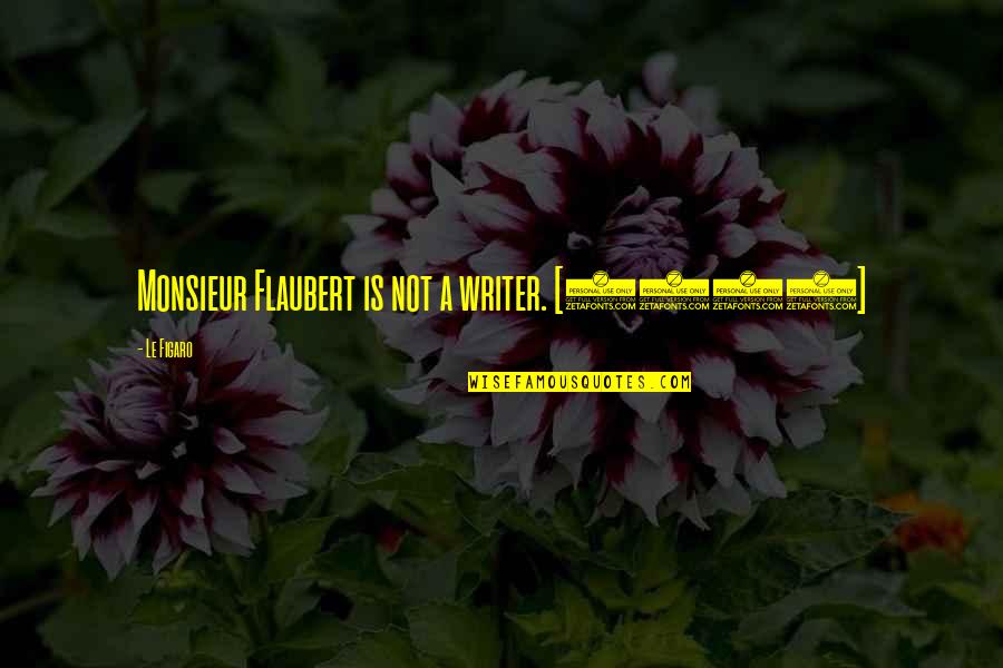 Lady Bracknell Power Quotes By Le Figaro: Monsieur Flaubert is not a writer. [1857]