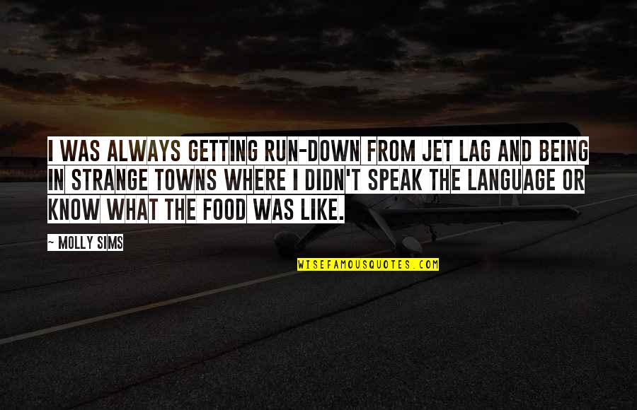 Lag Quotes By Molly Sims: I was always getting run-down from jet lag Lag Quotes By Molly Sims: I was always getting run-down from jet lag