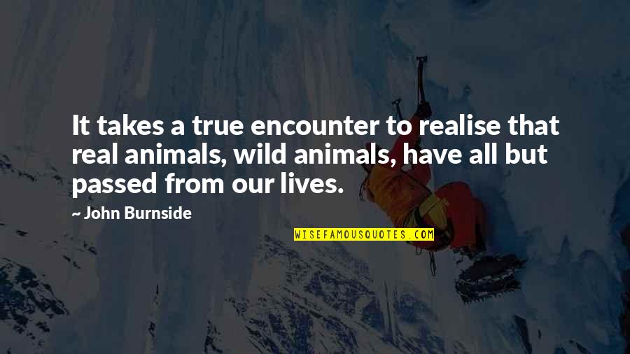 Laid Back Sunday Quotes By John Burnside: It takes a true encounter to realise that