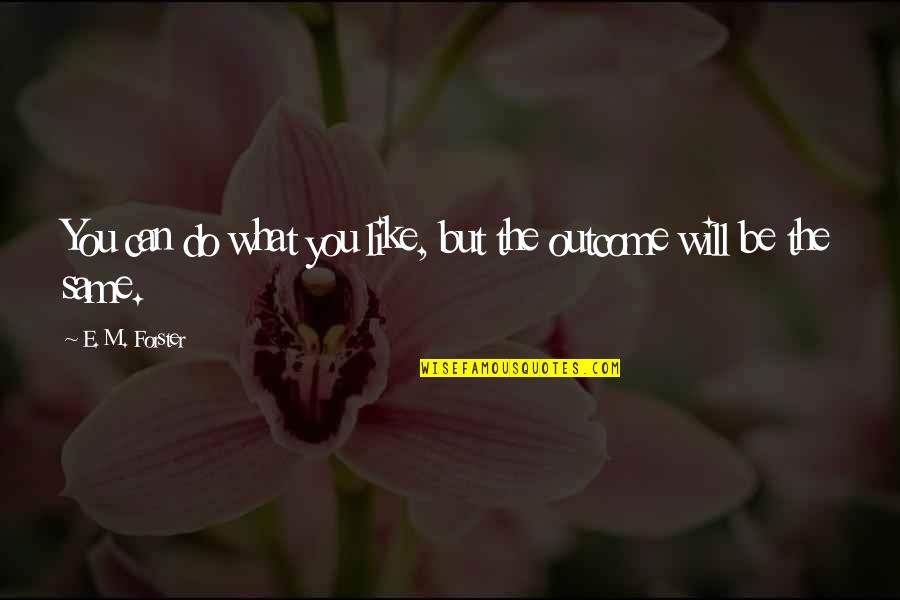 Laisvas Gajus Quotes By E. M. Forster: You can do what you like, but the Laisvas Gajus Quotes By E. M. Forster: You can do what you like, but the