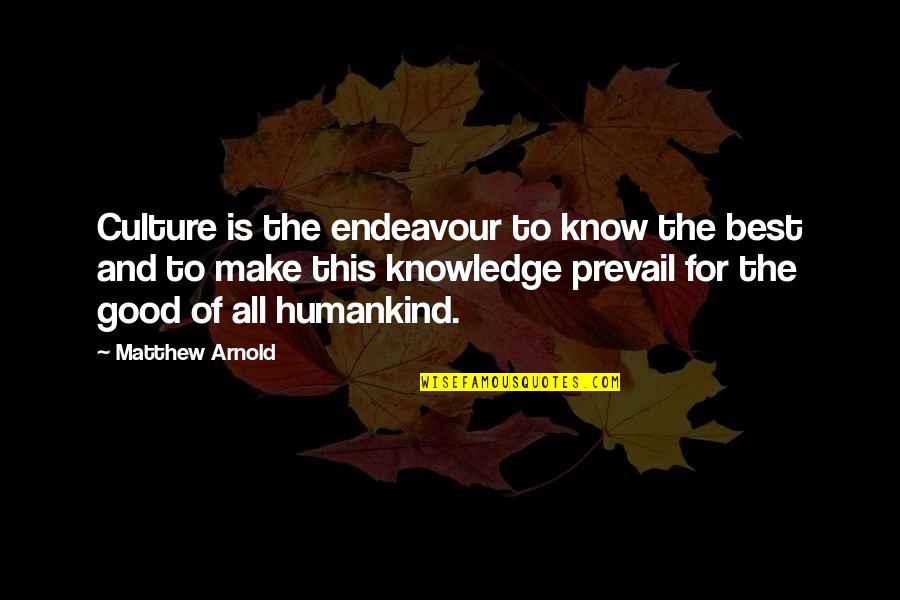 Lakmini Udawaththa Quotes By Matthew Arnold: Culture is the endeavour to know the best