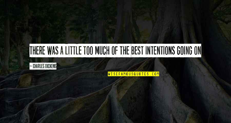 Lalaking Seryoso Quotes By Charles Dickens: There was a little too much of the