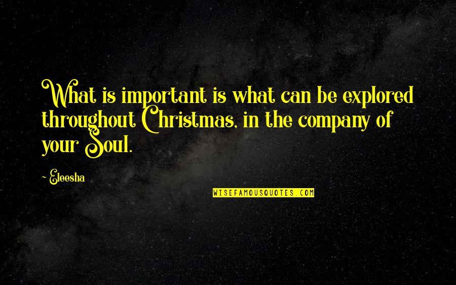 Lalan Fakir Quotes By Eleesha: What is important is what can be explored Lalan Fakir Quotes By Eleesha: What is important is what can be explored