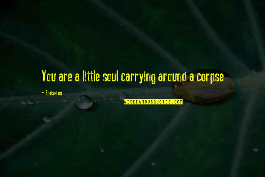 Lambency Flash Quotes By Epictetus: You are a little soul carrying around a