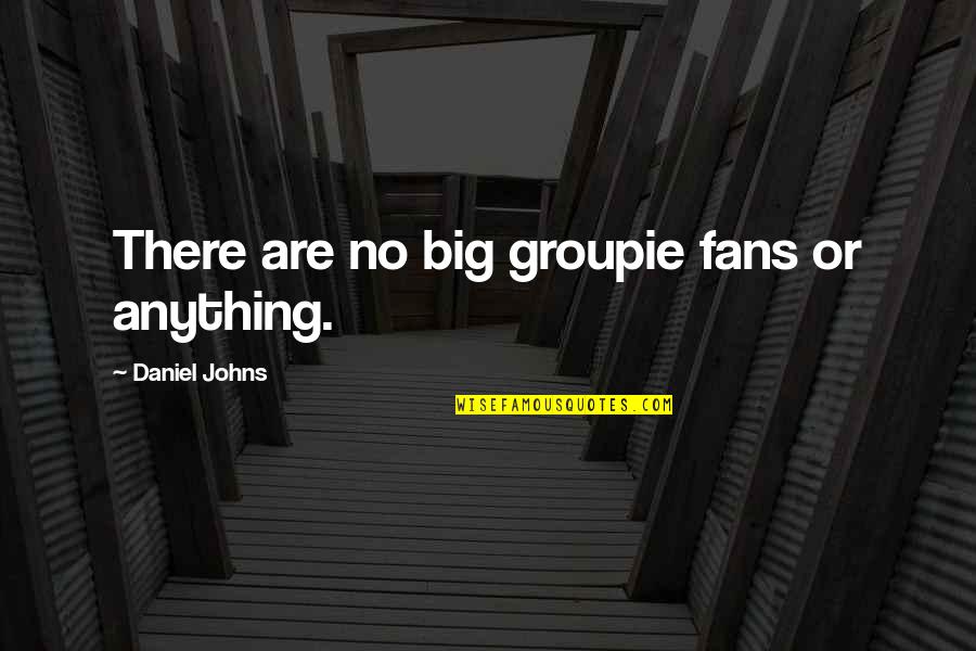 Lamers Tour Quotes By Daniel Johns: There are no big groupie fans or anything.