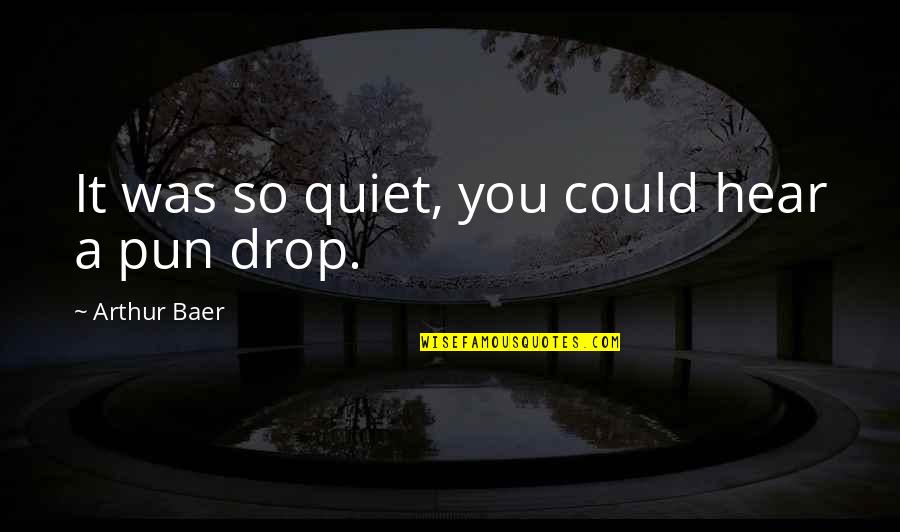 Lamichhane Prabin Quotes By Arthur Baer: It was so quiet, you could hear a Lamichhane Prabin Quotes By Arthur Baer: It was so quiet, you could hear a